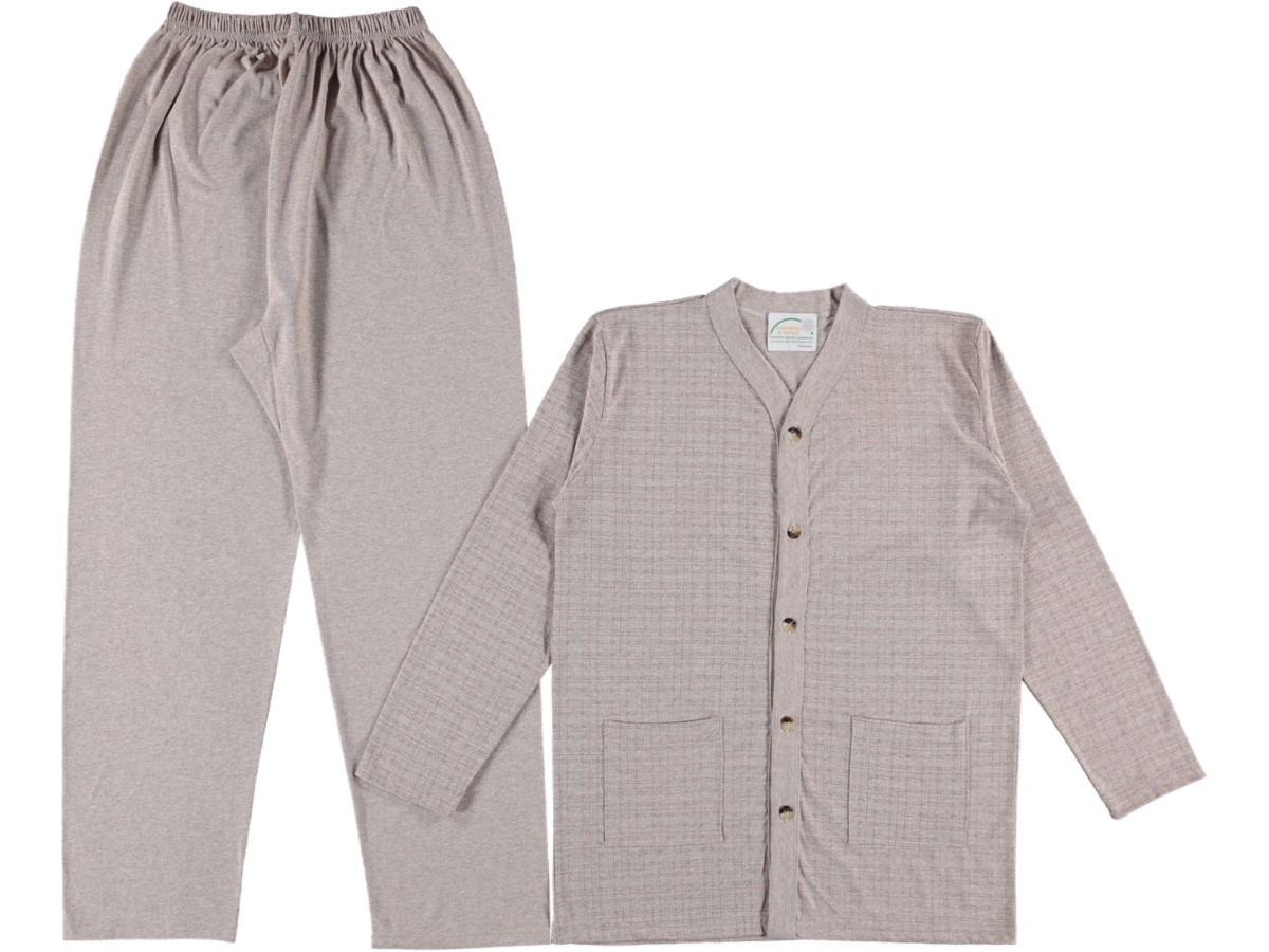 4'lı Yazlık Erkek Boydan Düğme Pijama Takım 104160