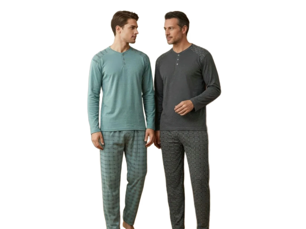 4'lı Uzun Kol Erkek Pijama Takım M/2xl 182376