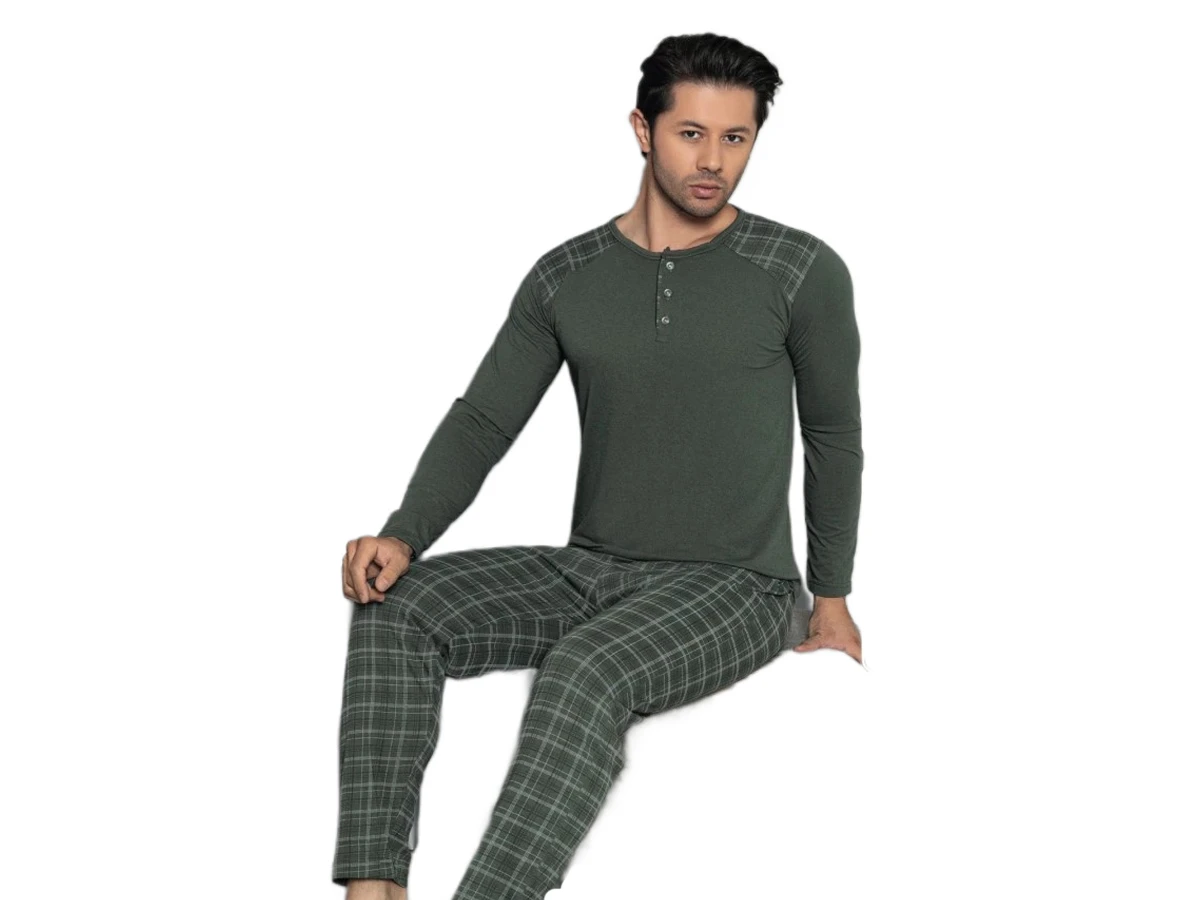4'lı Uzun Kol Erkek Pijama Takım M/2xl 181088