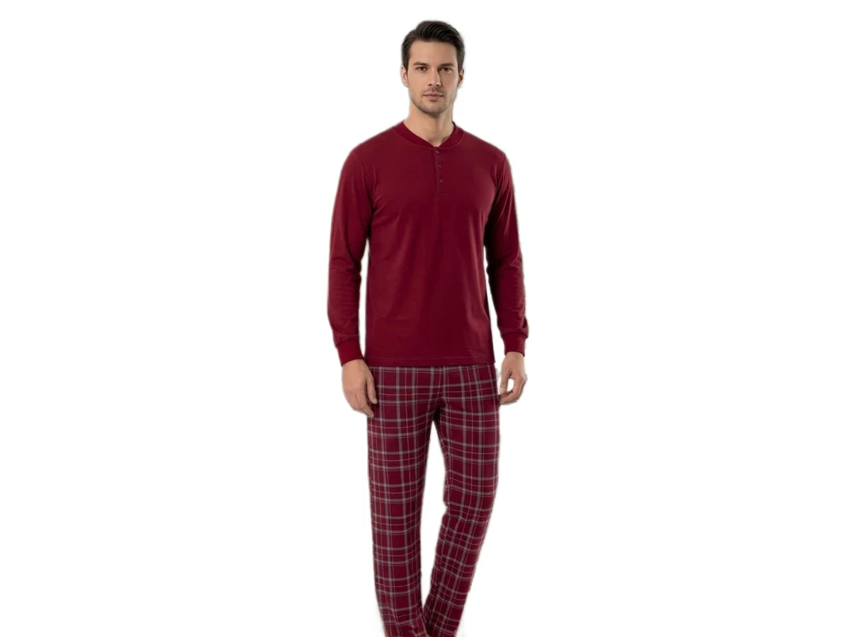 4'lı Penye Uzun Kol Erkek Pijama Takım 182343