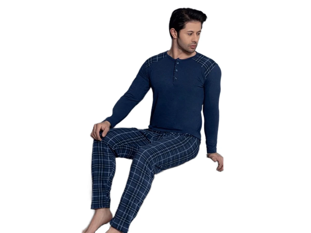 4'lı Uzun Kol Erkek Pijama Takım M/2xl 181032