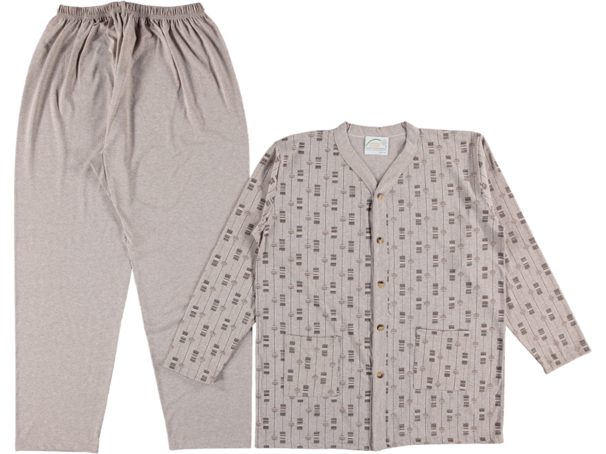 4'lı Battal Boydan Düğme Erkek Pijama Takımı 163687