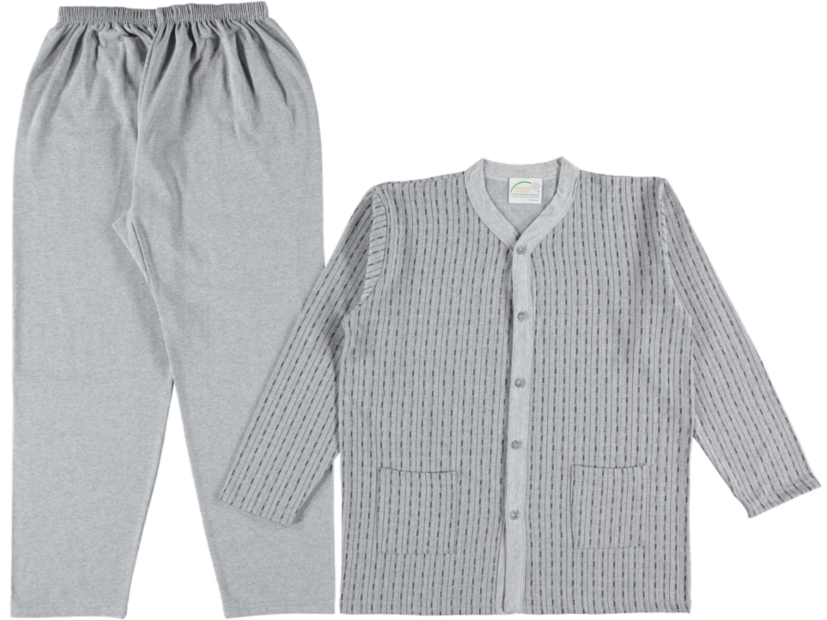4'lı Battal Boy Düğme Şardonlu Erkek Pijama Takım 161175