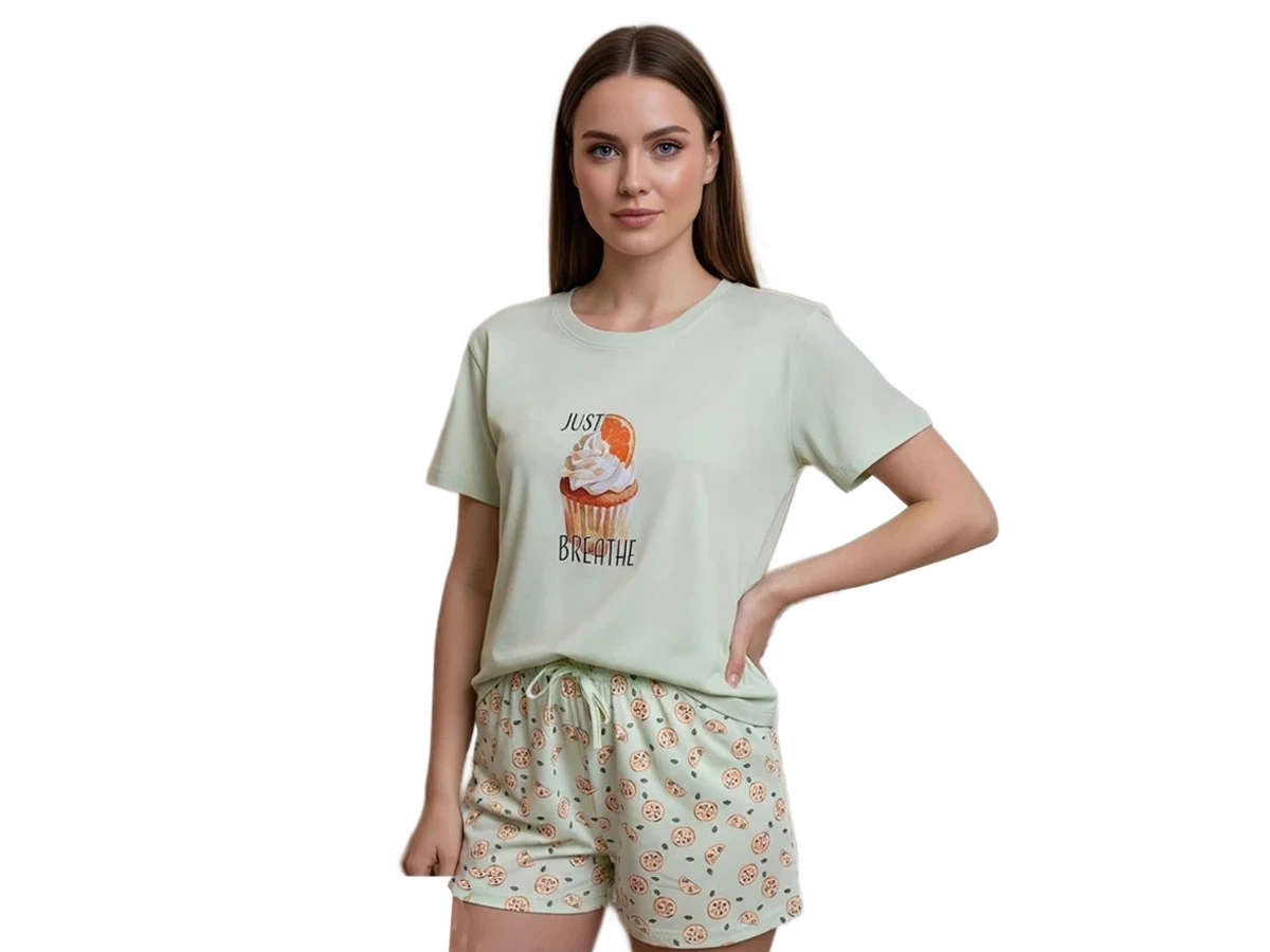 6'lı Penye Kısa Kol Şortlu Pijama Takım S/2xl 181852