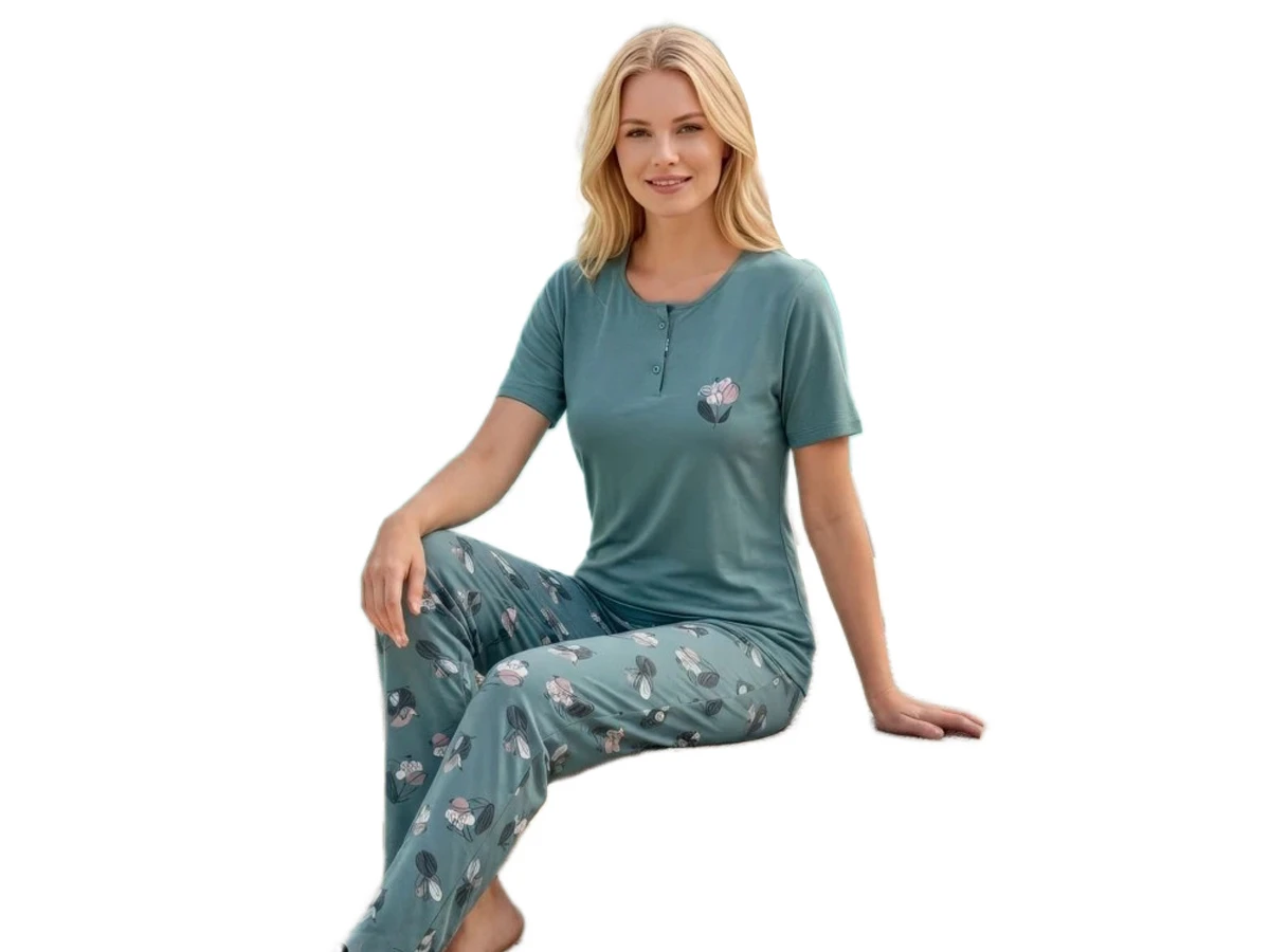 4'lı Modal Penye Kısa Kol Bayan Pijama Takım 182552