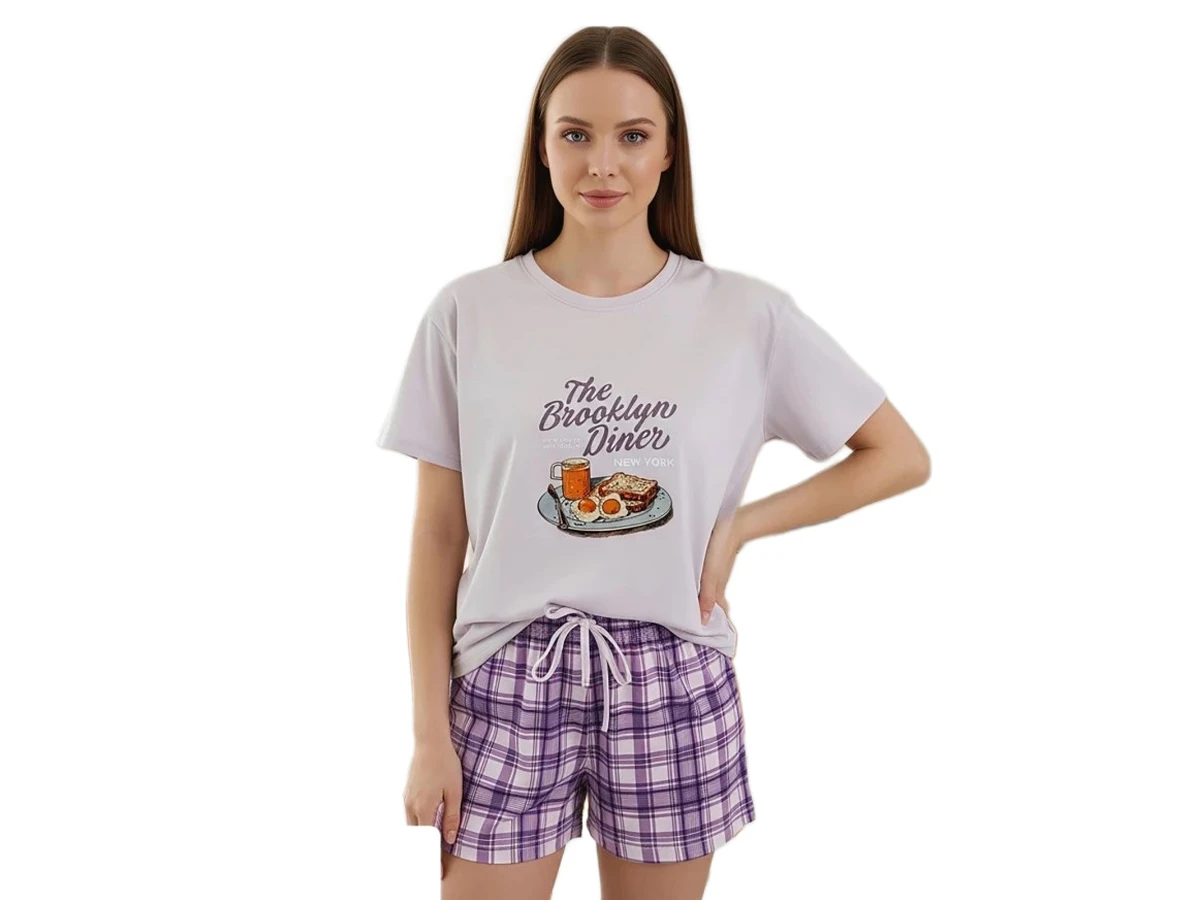 6'lı Penye Süprem Şortlu Bayan Pijama Takım S/2xl 180940