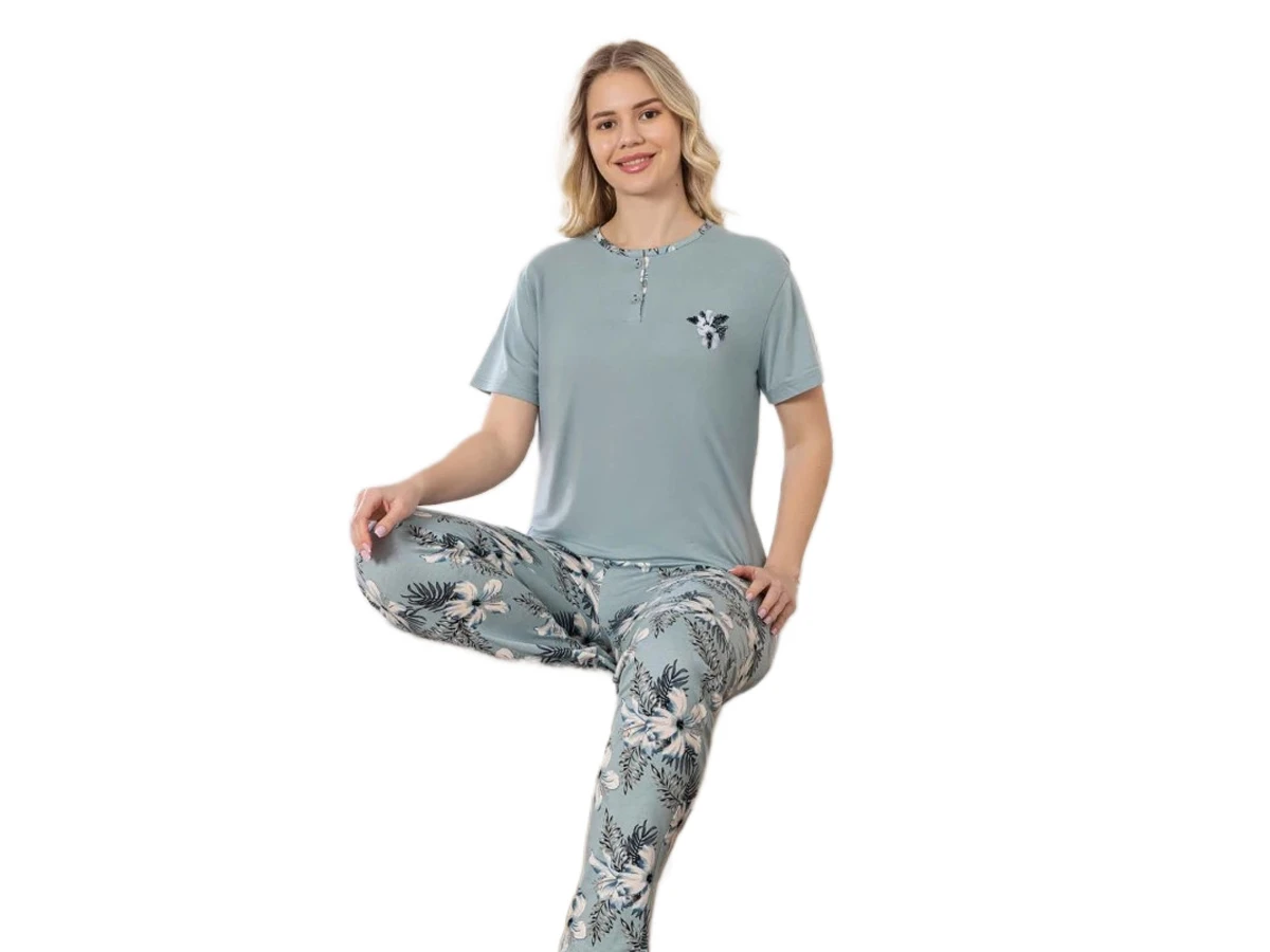4'lı Modal Penye Kısa Kol Bayan Pijama Takım M,l,xl,2xl 180746