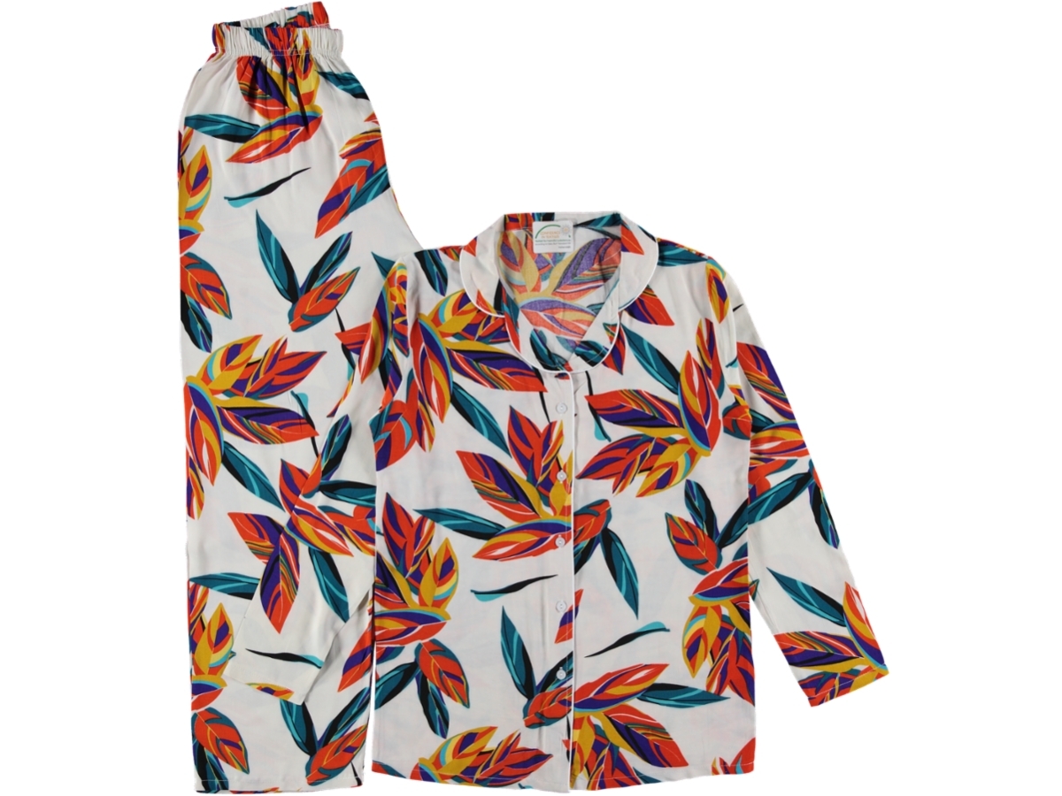 6'lı Dokuma Uzun Kol Pijama Takımı S/3xl 173231