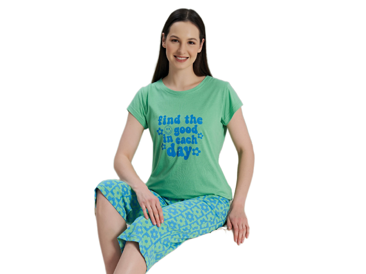 4'lı Kaprili Bayan Pijama Takım 165722