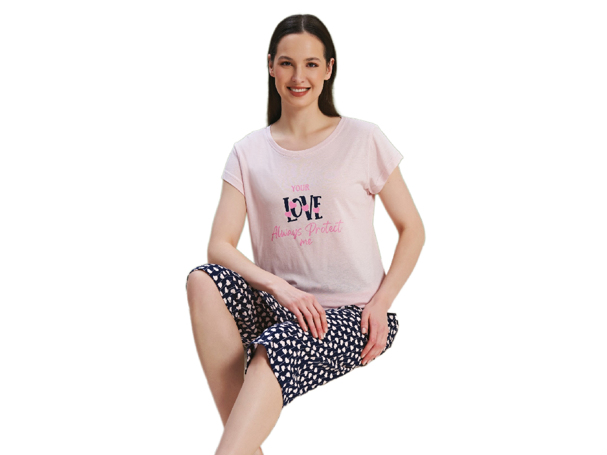 4'lı Kaprili Bayan Pijama Takım 165731