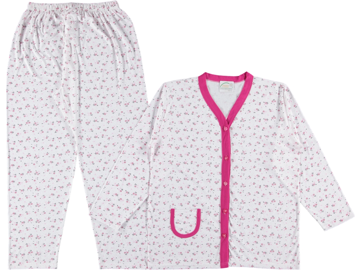 4'lı Boydan Düğmeli Bayan Pijama Takım 163685