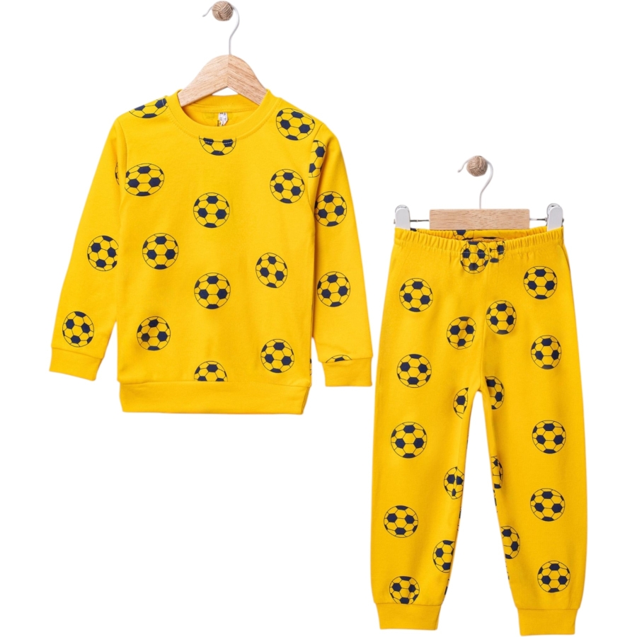 4'lı Taraftar Top Baskılı Pijama Takım 445812