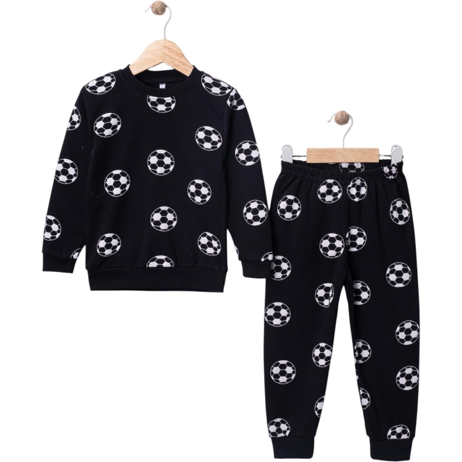 4'lı Taraftar Top Baskılı Pijama Takım 445813