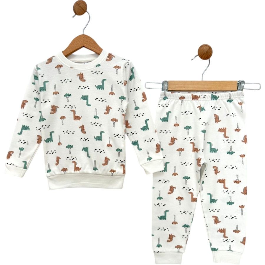 4'lı Dino İnterlok Pijama Takım 6/24 Ay 434661