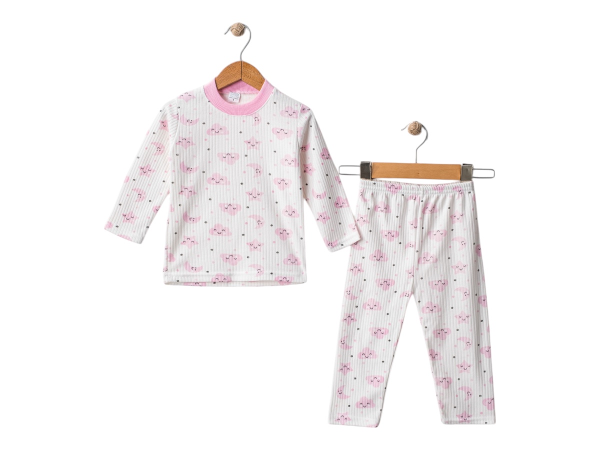 3'lı Rap.bulutlu Ay Pijama 1 2 3 12 Ay,2y,3y Uni 421695