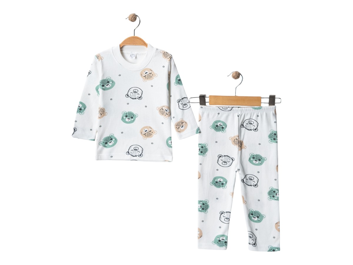 3'lı Ayı Yavrusu Pijama 12 Ay,2y,3y Uni 416706