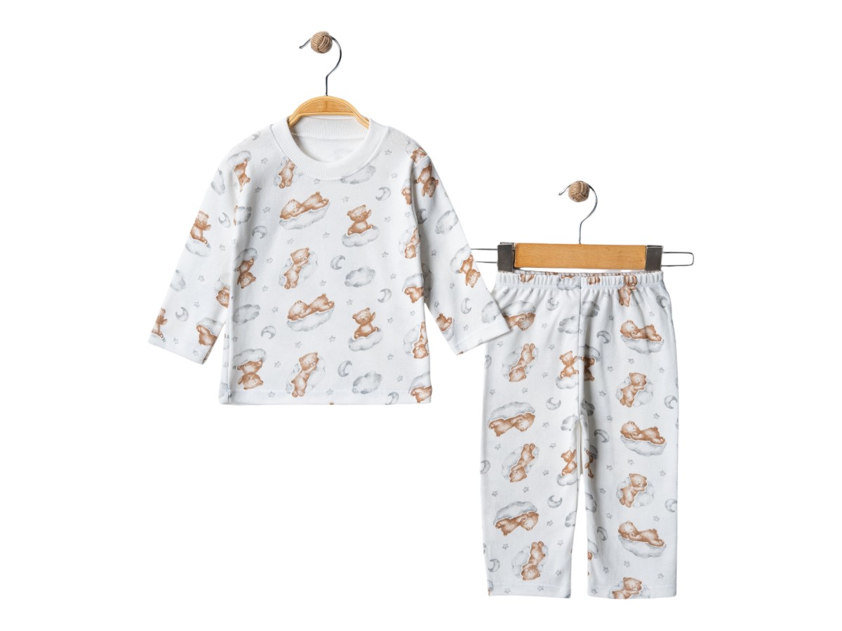 3'lı Uni Rap Bulutlu Ayı Pijama Takım 422414