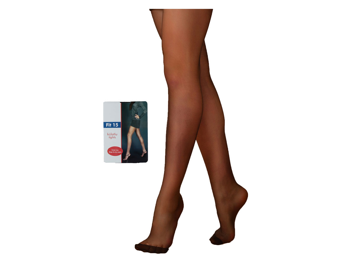 6'lı 500/2 Siyah Fit 15 Külotlu Çorap 117164