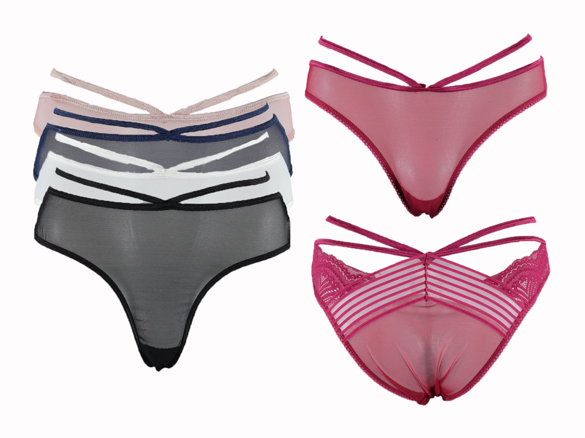 12'lı Arka İp Tül Ön Tül Bayan Bikini 158970