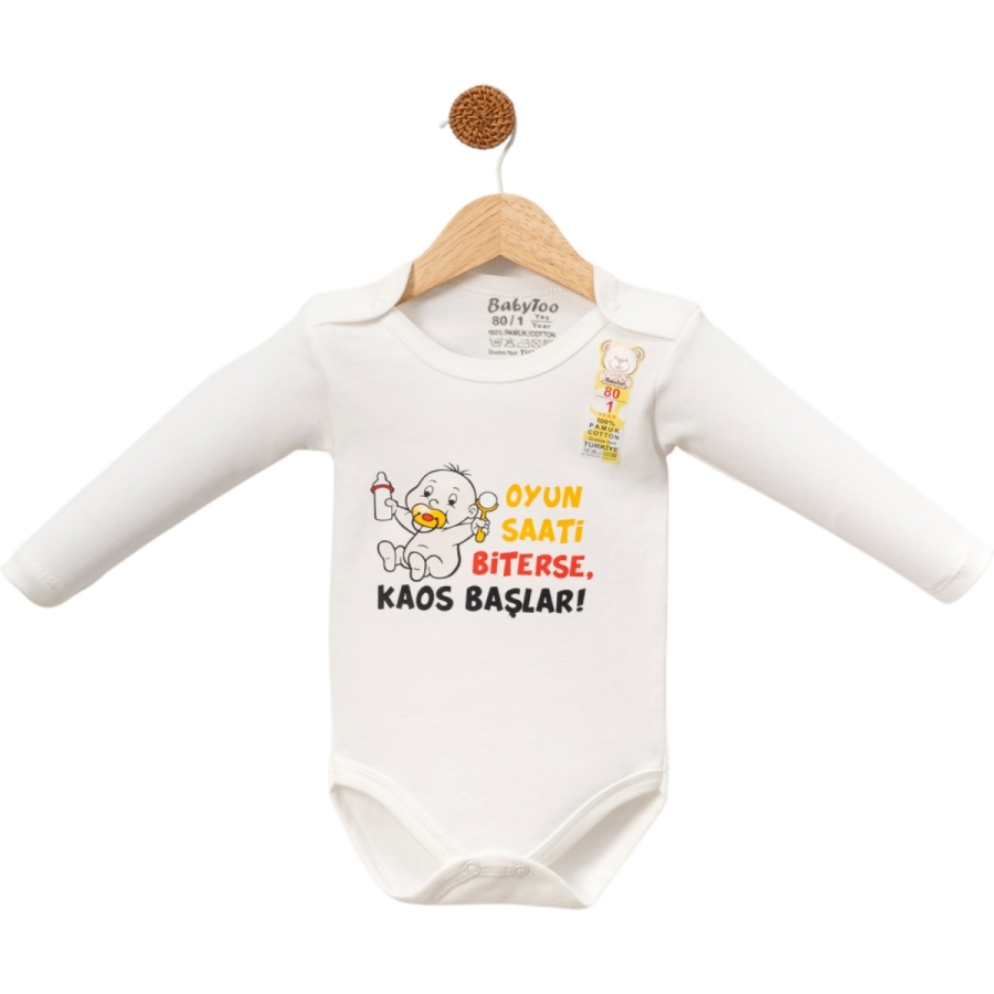 4'lı Oyun Saati Baskılı Uzun Kollu Badi Kucuk 1/9 Ay 435731