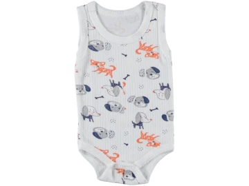 4'lı Unisex Hayvan Baskılı Askılı Çıtçıtlı Badi 1/9 Ay 455260