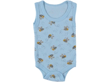4'lı Unisex Arı Baskılı Askılı Çıtçıtlı Badi 1/9 Ay 455258