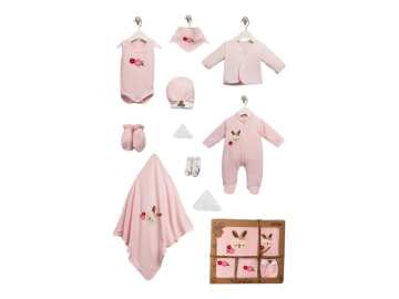 1'lı 10 Lu Organik Çiçekli Tavşan Lüx Set Uni 424928