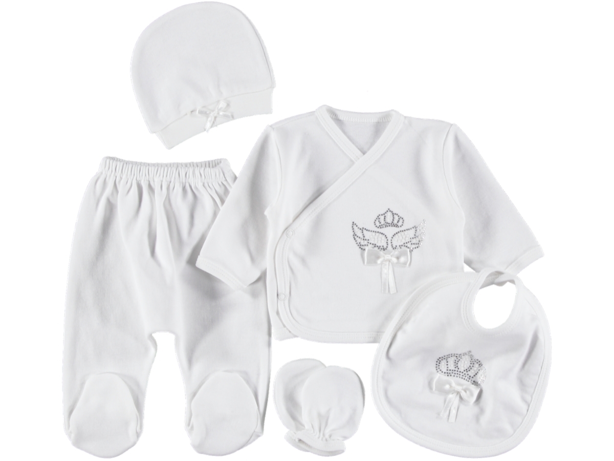 1'lı Bebek 5 Li Zıbın Tk Kız Kanatlı 3 Ay 434727