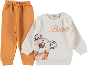 3'lı Bear Baskılı Pakette Erkek Takım 9/18 Ay 447505