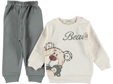 3'lı Bear Baskılı Askıda Erkek Takım 9/18 Ay 447503
