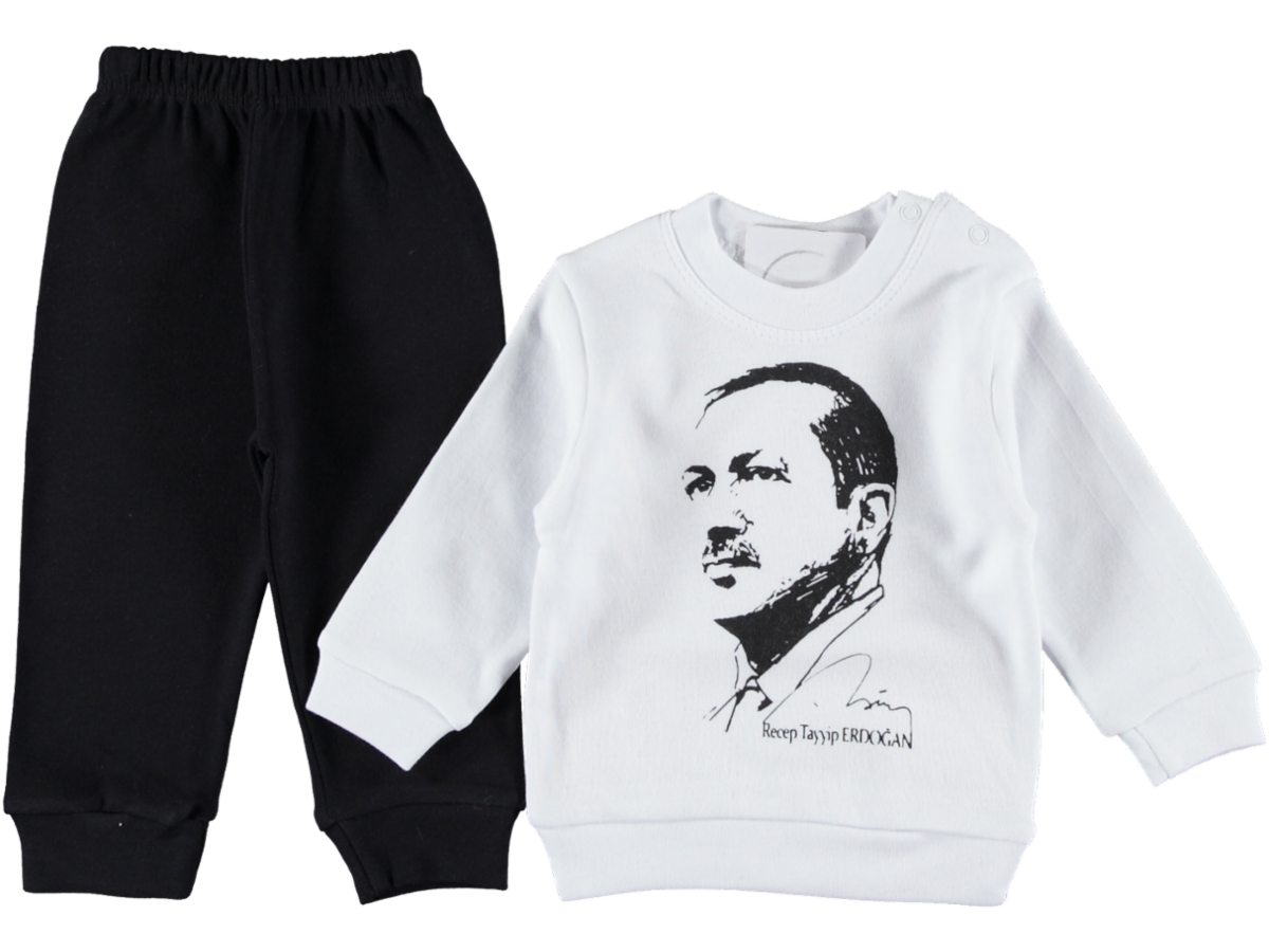 3'lı Tayyip Erdoğan Baskılı Penye Takım 6/12 Ay 377496