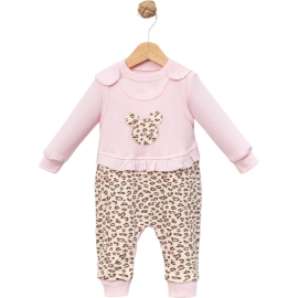 3'lı Leopar Baskılı Kız Salopet 6/12 Ay 437699