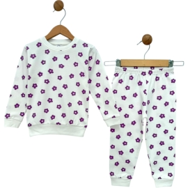 4'lı Papatya İnterlok Pijama Takım 6/24 Ay 434657