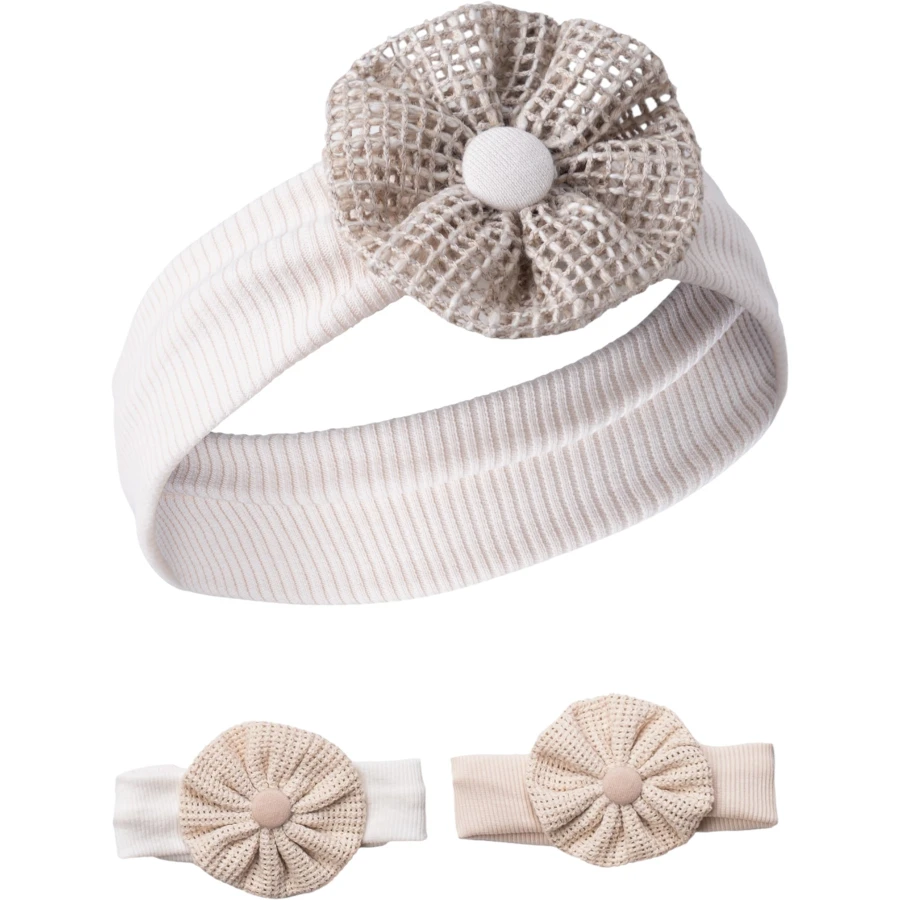 6'lı Cap&more Saç Bandı Keten Çiçek 6 Ay,9 Ay,12 Ay,18 Ay Kız 450312