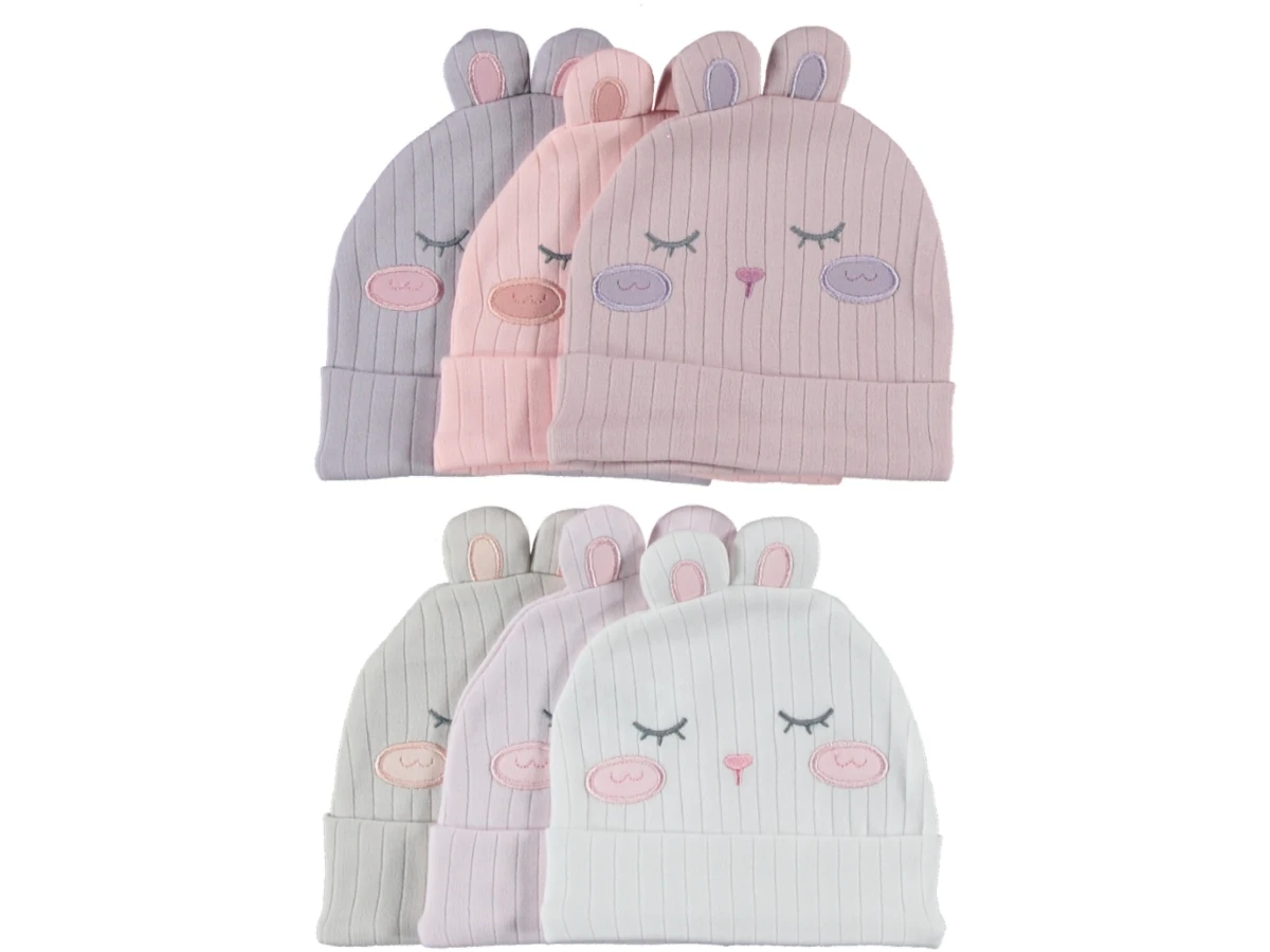 12'lı Raporlu Uykucu Tavşan Nakışlı Bere 3/18 Ay 462602