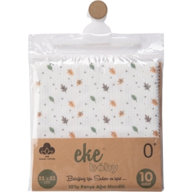 1'lı Organic Desenli 10lu Ağız Mendili 12 Ay 444035
