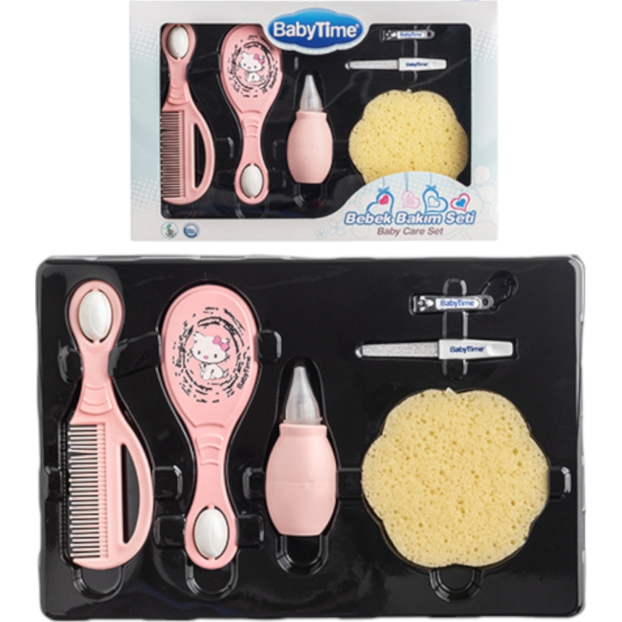 1'lı Babytime Bebek Bakım Seti Pembe 1/18 Ay 433713