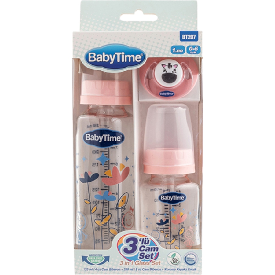 1'lı Babytime 3’lü Cam Set 1/18 Ay 433717