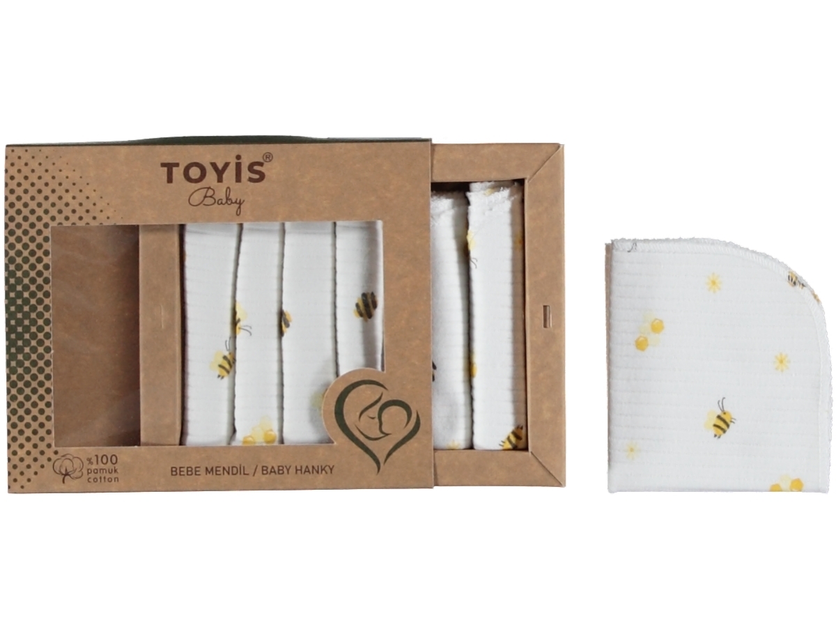 1'lı Unisex Arı Baskılı Craft Kutulu 7li Mendil 1/12 Ay 447945