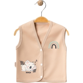 4'lı Koala Baskılı Askılı Penye Seri Yelek 1/9 Ay 432142