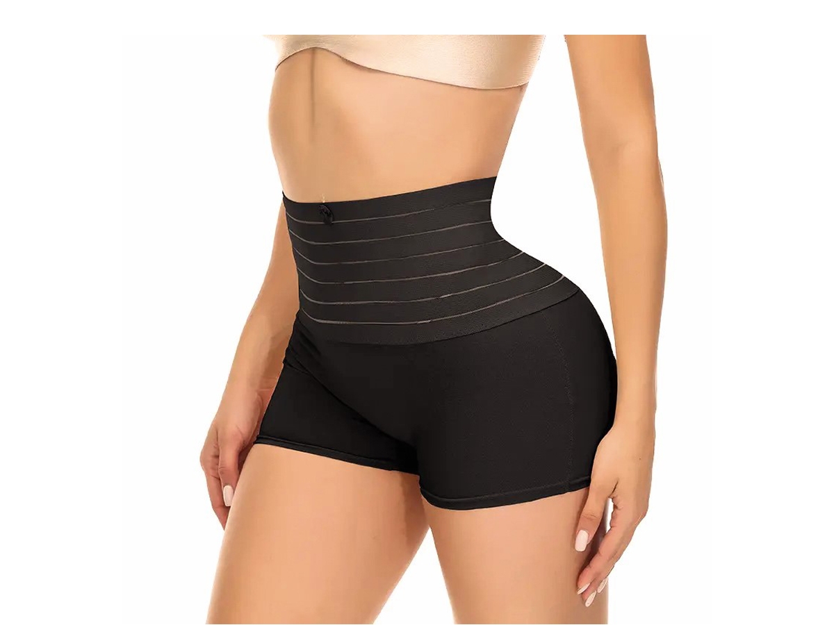 1'lı Siyah Lazer Kesim Yüksel Bel Boxer Korse 2xl/3xl 174957