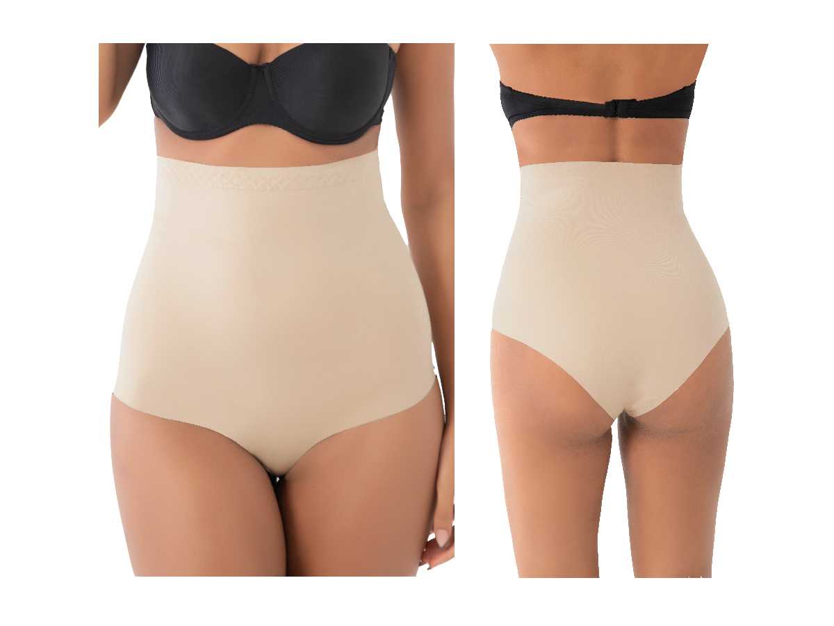 1'lı Ten Lazer Kesim Yüksek Bel Slip Korse 166212