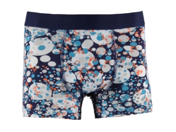 1'lı Desenli Likralı Erkek Boxer 167751