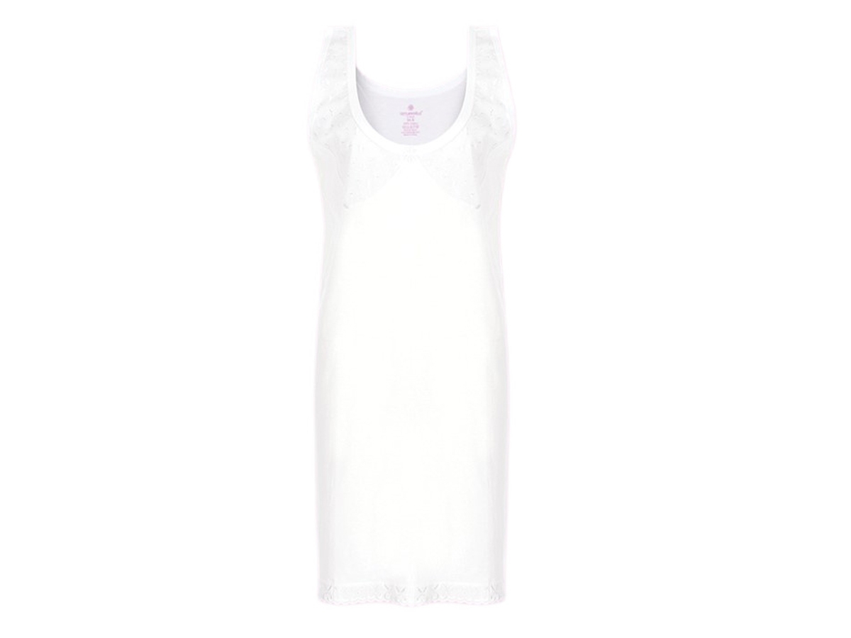 3'lı Beyaz Penye Bayan Kombinezon 2xl 179655