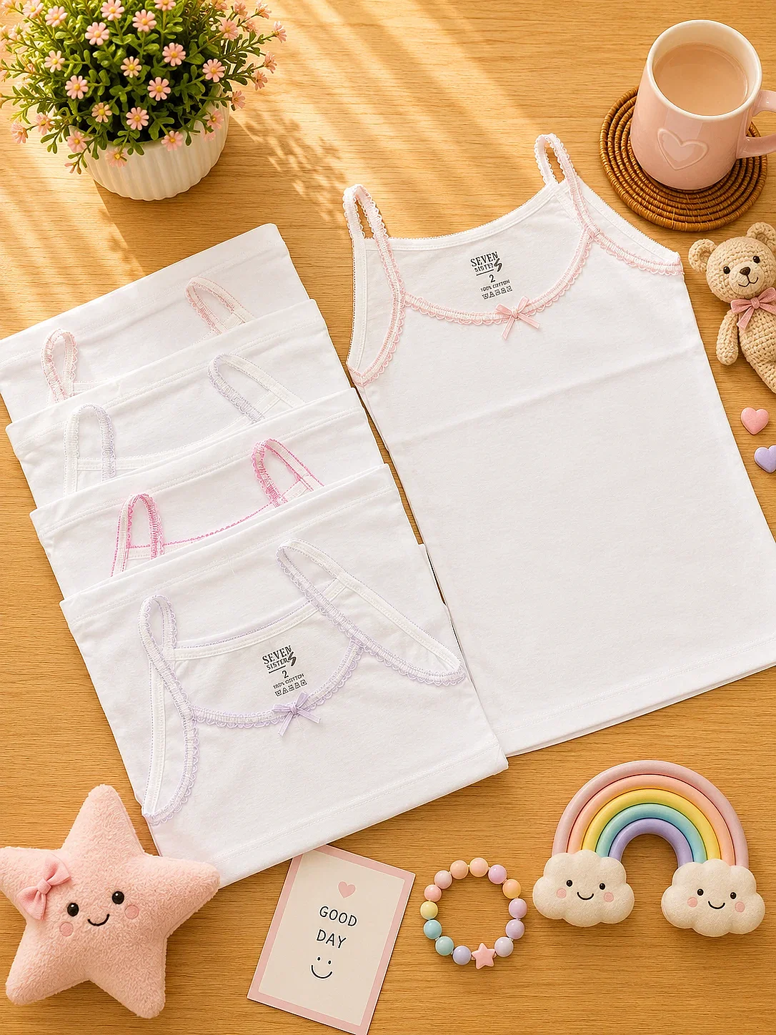 0048 Seher Kız İp Askı Oyalı 12'li Paket