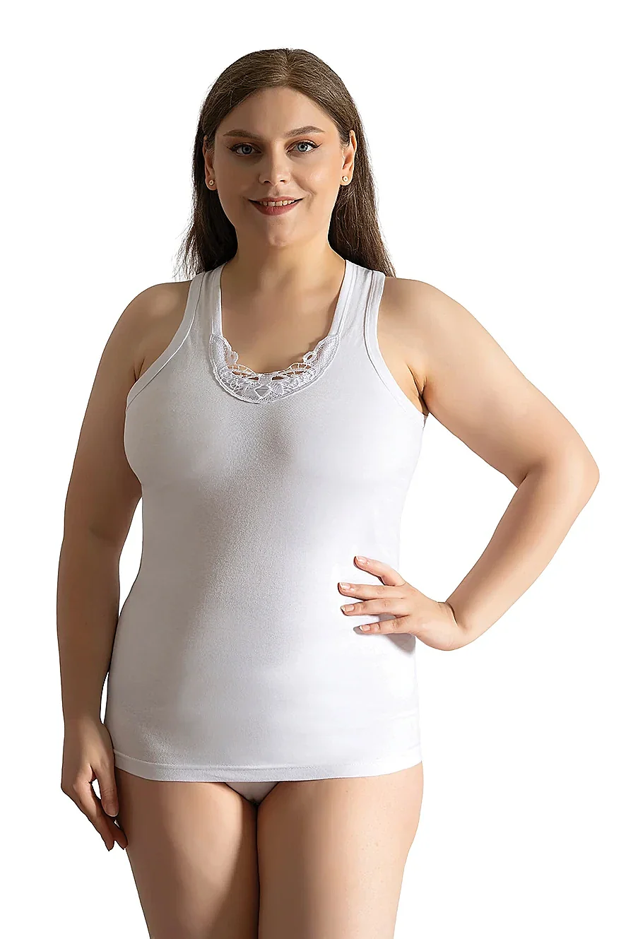 0012 Seher Kadın Geniş Askılı Hazıryaka 6'lı Paket