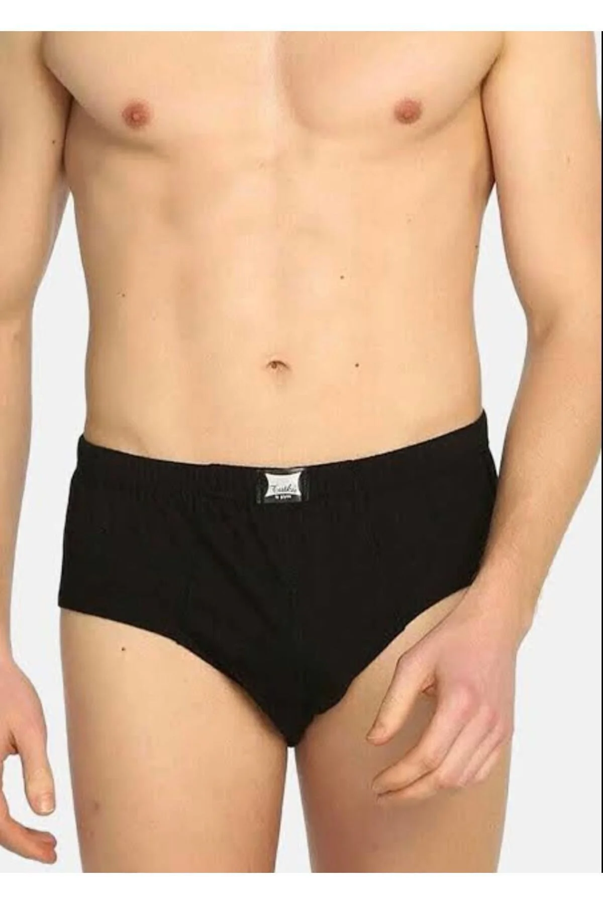 1'li Tutku Erkek Penye Slip 0109 Siyah