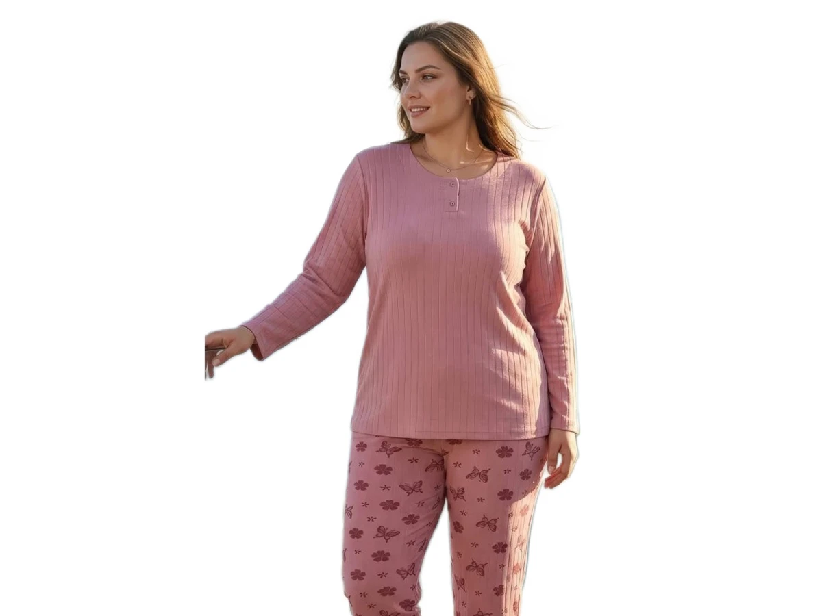 4'lı Fitilli Battal Bayan Pijama Takım 3xl/6xl 184138