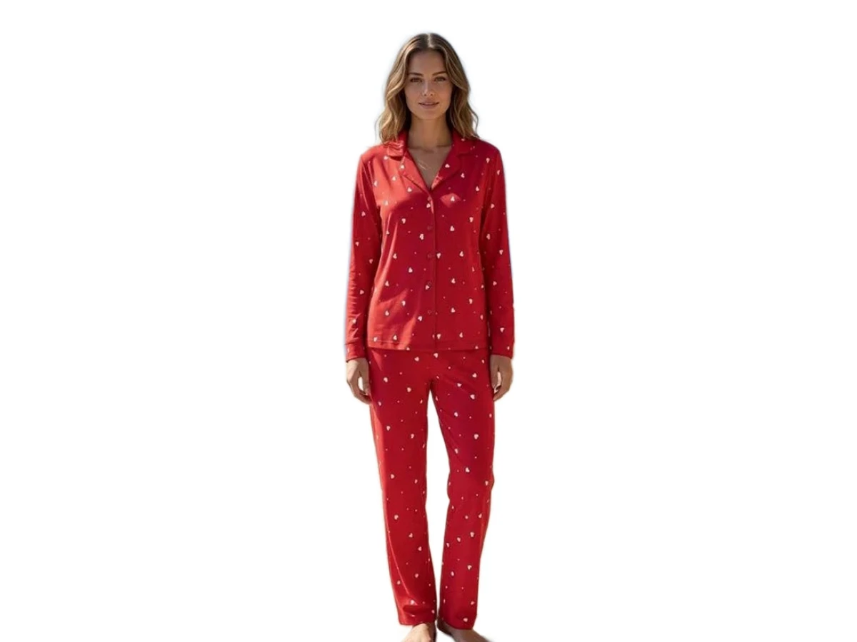 4'lı Milan Gömlek Yaka Bayan Pijama Takım M/2xl 184065